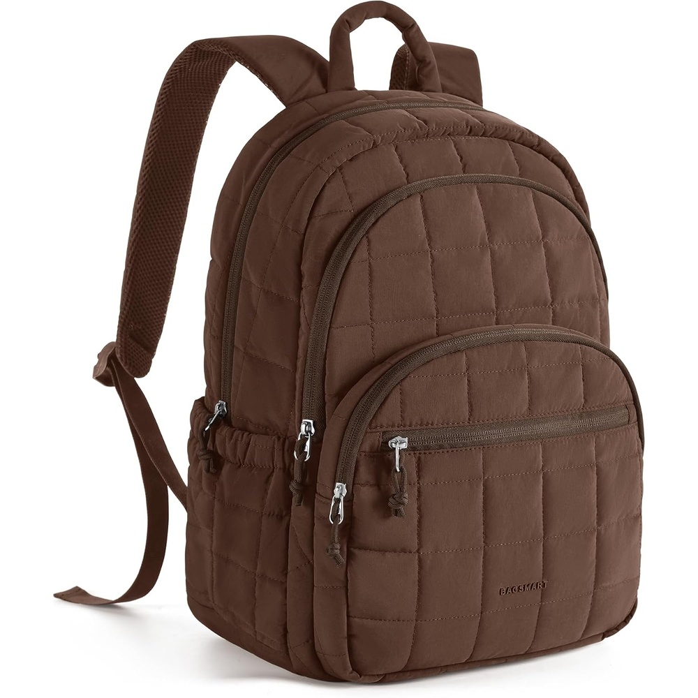 image:imageBAGSMART Travel Backpack for Women 156 College Laptop Backpack BlackChocolate