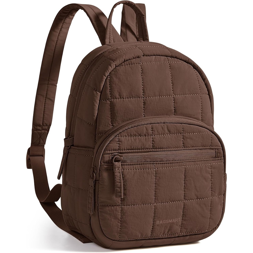 image:imageBAGSMART Travel Backpack for Women 156 College Laptop Backpack BlackDark Mocha