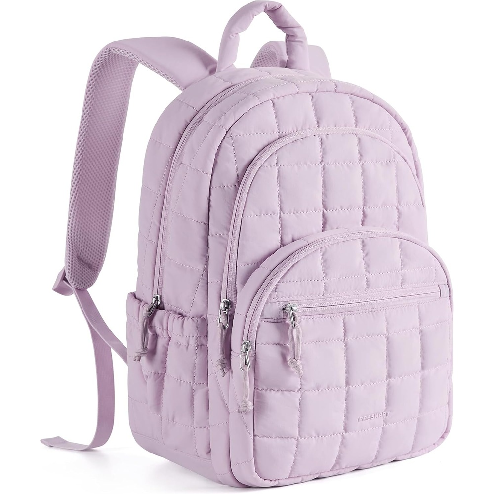 image:imageBAGSMART Travel Backpack for Women 156 College Laptop Backpack BlackLavender