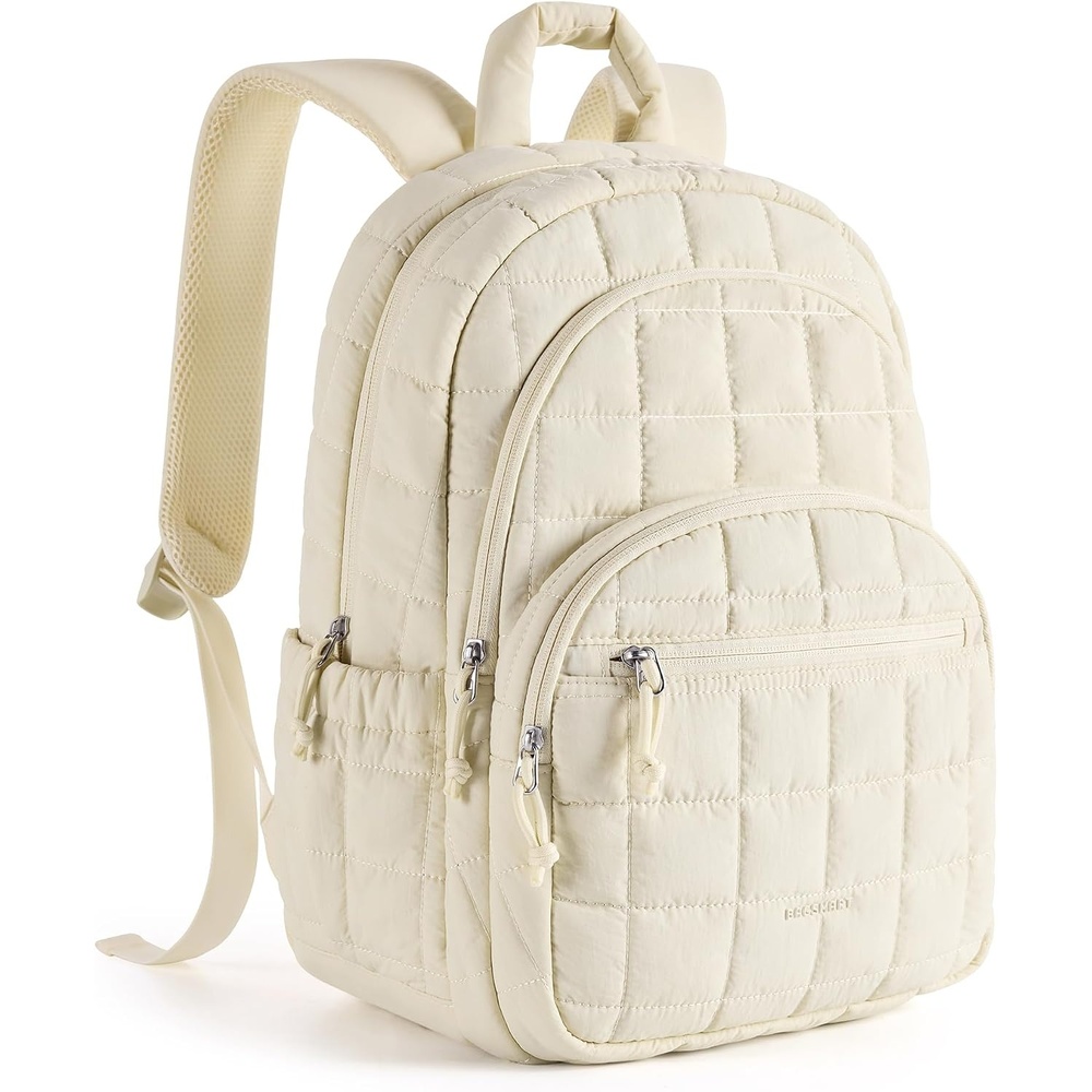 image:imageBAGSMART Travel Backpack for Women 156 College Laptop Backpack BlackVanilla