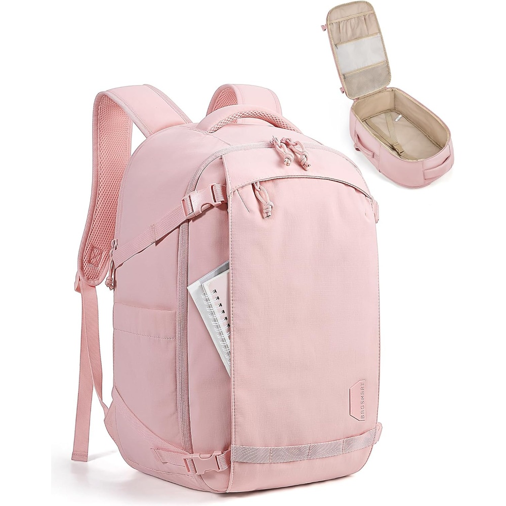 image:imageBAGSMART Travel Backpack for Women 156 Inch Carry On Bag Light BlueBaby Pink