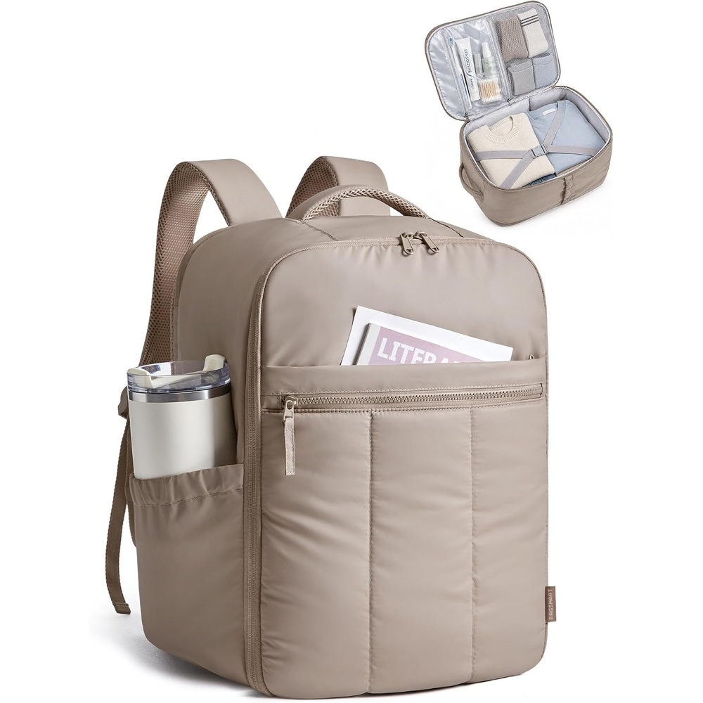 image:imageBAGSMART Travel Backpack for Women 156 Inch Laptop College BackpackBrown
