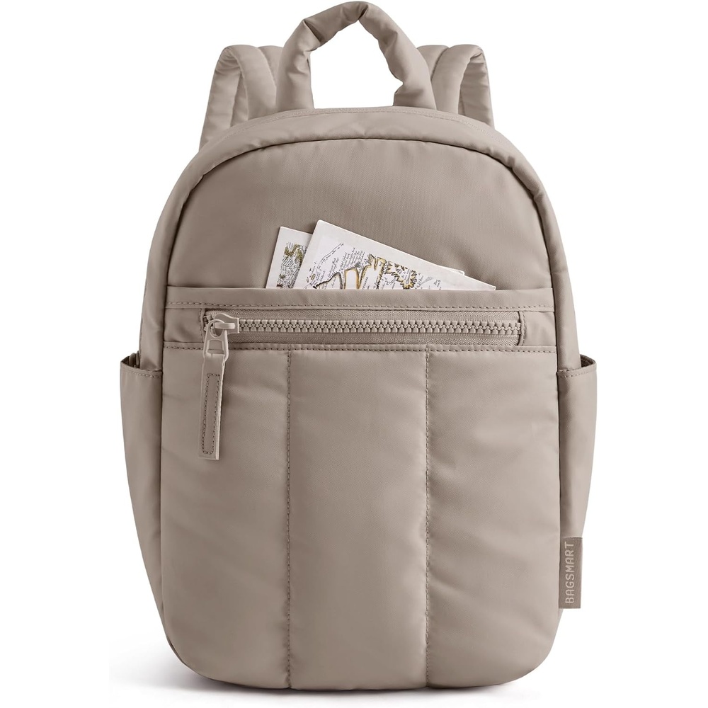 image:imageBAGSMART Travel Backpack for Women 156 Inch Laptop College BackpackLight Brown