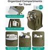 BAGSMART 17.3 inch Laptop Travel Backpack for Women & Men – Navy Blue(Olive Green)