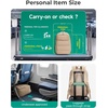 BAGSMART 35L Travel Backpack for Women, 17.3″ Carry-On Personal Item(Desert)