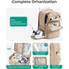 BAGSMART 35L Travel Backpack for Women, 17.3″ Carry-On Personal Item(Kelp Green)
