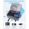 BAGSMART 37L Expandable Travel Backpack Compression Carry On Daypack(Grey)