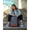 BAGSMART 37L Expandable Travel Backpack Compression Carry On Daypack(Grey)
