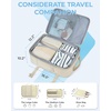 BAGSMART 37L Expandable Travel Backpack Compression Carry On Daypack(Warm Beige)
