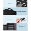 BAGSMART Cable Organizer Bag, Travel Electronics Organizer with Adjustable Divider, Tech Bag Carrying Case, Storage Bag Sturdy Tool Case with Handle for Cellphone Cord Electronics Accessories, Black(Black)
