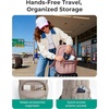 BAGSMART College Laptop Backpack,Cute Travel Backpack for Women,Quilted Computer Bookbag(07-beige)