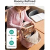BAGSMART College Laptop Backpack,Cute Travel Backpack for Women,Quilted Computer Bookbag(20-coffee Brown)