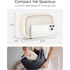 BAGSMART Electronics Organizer Travel Case for Cords Chargers Phones, Black(A-Double Layer Beige)