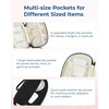 BAGSMART Electronics Organizer Travel Case for Cords Chargers Phones, Black(Single Layer Black)