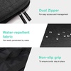 BAGSMART Electronics Travel Organizer for Cords, Zipper Pouch, Black(Black)