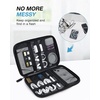 BAGSMART Large Electronic Organizer Travel Case for Tech Accessories, Black(Black)