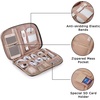 BAGSMART Large Electronics Travel Organizer Case for Women, Pink(A-Pink)