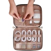 BAGSMART Large Electronics Travel Organizer Case for Women, Pink(A-Pink)