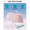 BAGSMART Makeup Bag Cosmetic Bag, Travel Makeup Bag,Water-resistent Makeup Bags for Women Portable Pouch Open Flat Make Up Organizer Bag for Toiletries, Brushes, Pink(08-Lavender Purple)