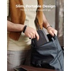 BAGSMART Small Travel Cable Organizer, Tech Organizer for Charger, Phone, Black(Black)