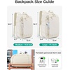 BAGSMART Travel Backpack for Women, 15.6 Inch Carry On Bag, Light Blue(Pistachio)