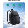 BAGSMART Travel Backpack for Women, 15.6 Inch Laptop College Backpack(Dark Black)