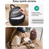 BAGSMART Travel Backpack for Women, 15.6 Inch Laptop College Backpack(Dark Black)