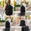 BAGSMART Travel Backpack for Women Men, 40L Flight Approved Carry on Backpack with Shoe Bag, TSA Large Personal Item Backpack with 17 Inch Laptop Compartment, Weekender Suitcase for Travel, Grey(Grey)