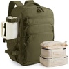 BAGSMART 17.3 inch Laptop Travel Backpack for Women & Men – Navy Blue(Olive Green)