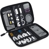 BAGSMART Large Electronic Organizer Travel Case for Tech Accessories, Black(Black)