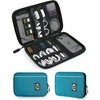 BAGSMART Large Electronic Organizer Travel Case for Tech Accessories, Black(Blue)