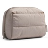 BAGSMART Small Makeup Bag, Puffy Wide-open Zipper Cosmetic Pouch, Pink(Camel)