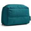 BAGSMART Small Makeup Bag, Puffy Wide-open Zipper Cosmetic Pouch, Pink(Deep Teal)