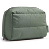 BAGSMART Small Makeup Bag, Puffy Wide-open Zipper Cosmetic Pouch, Pink(Haze Green)