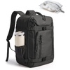 BAGSMART Travel Backpack for Women & Men, 17-Inch Laptop Carry on Backpack(Black)
