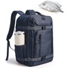 BAGSMART Travel Backpack for Women & Men, 17-Inch Laptop Carry on Backpack(Navy Blue)