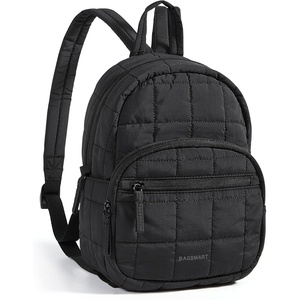 BAGSMART Travel Backpack for Women, 15.6″ College Laptop Backpack, Black(Classic Black)