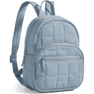 BAGSMART Travel Backpack for Women, 15.6″ College Laptop Backpack, Black(Light Blue)