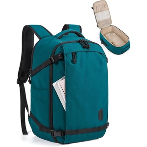 BAGSMART Travel Backpack for Women, 15.6 Inch Carry On Bag, Light Blue(Fresh Ink Green)
