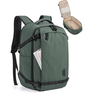 BAGSMART Travel Backpack for Women, 15.6 Inch Carry On Bag, Light Blue(Haze Green)