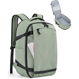 BAGSMART Travel Backpack for Women, 15.6 Inch Carry On Bag, Light Blue(Pistachio)