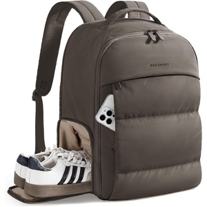 BAGSMART Travel Backpack for Women, Gym Backpack with Shoe Compartment(Dim Gray)