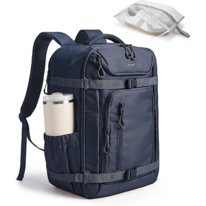 BAGSMART Travel Backpack for Women & Men, 17-Inch Laptop Carry on Backpack(Navy Blue)