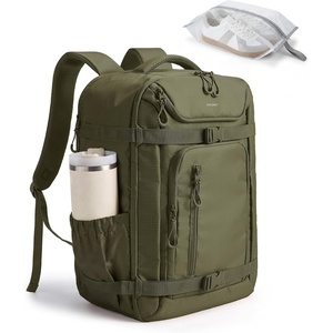 BAGSMART Travel Backpack for Women & Men, 17-Inch Laptop Carry on Backpack(Olive Green)