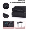BAGSMART Rolling Laptop Bag Women, 17.3-Inch Quilted Briefcase on Wheels, Computer Case for Business Travel Work(Black)
