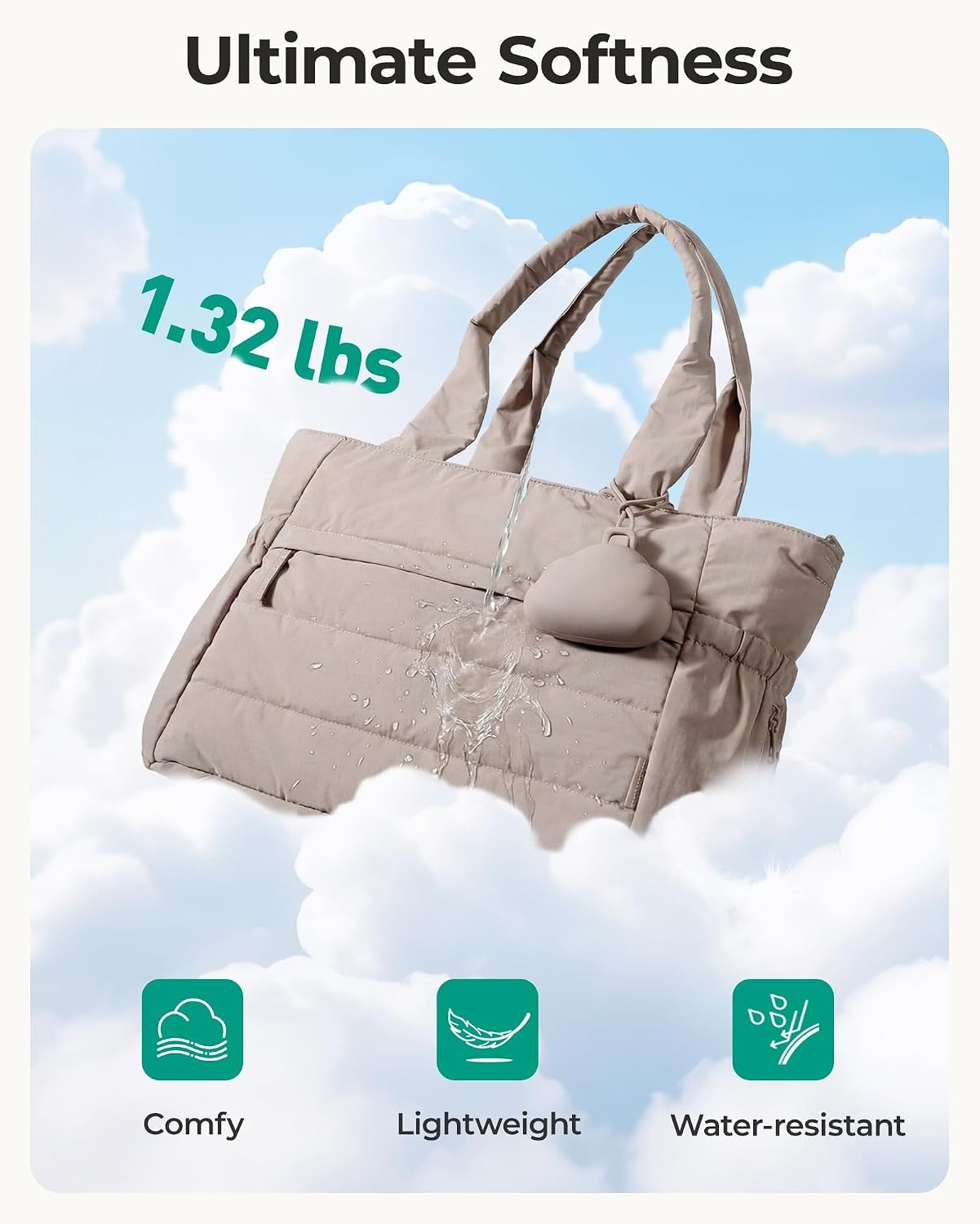 image:imageBAGSMART Diaper Bag Tote Hospital Bag for Labor Delivery Travel Baby ToteCamel
