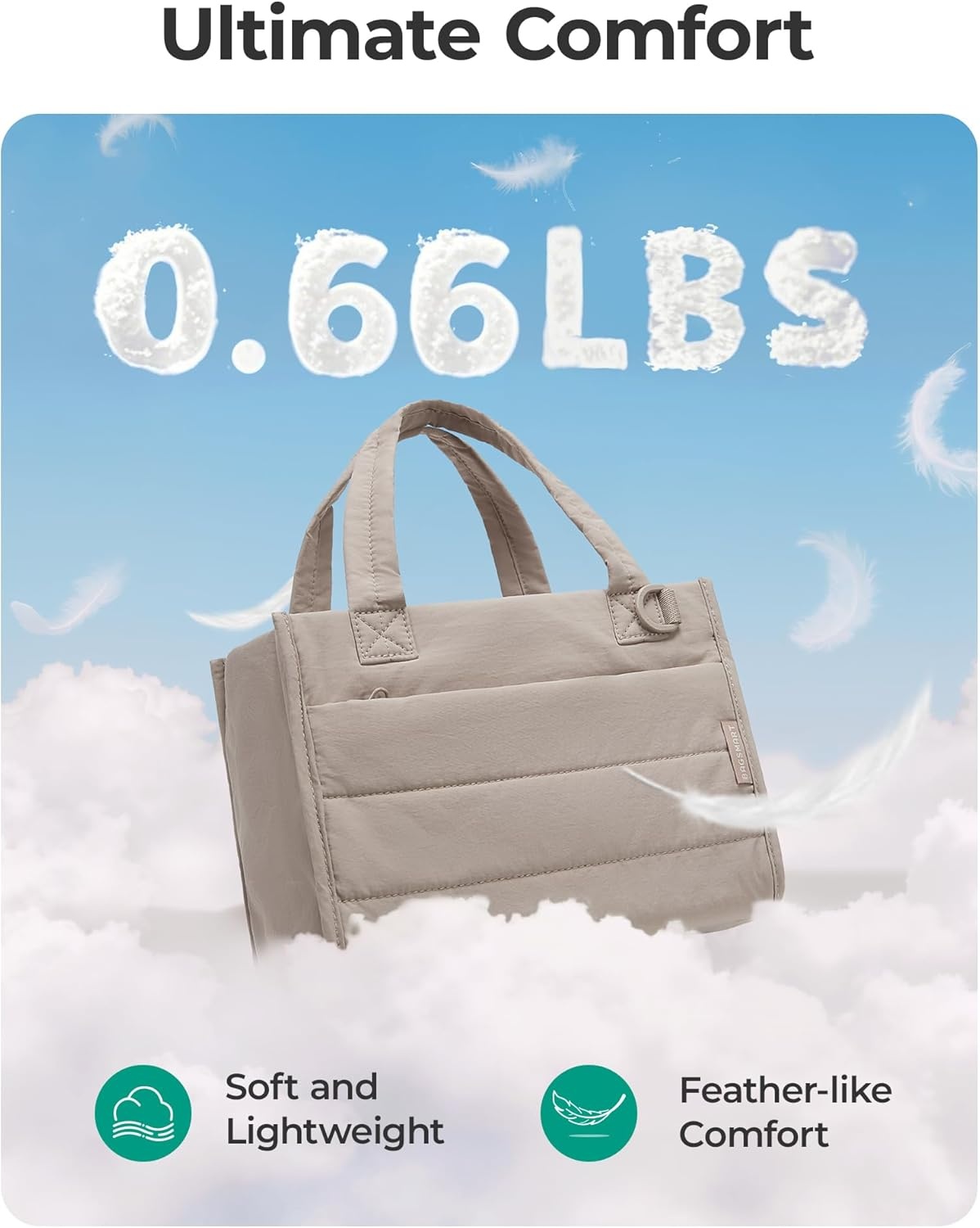 image:imageBAGSMART Small Tote Bag for Women Work Teacher Bag with Zipper ClosureBlush Pink