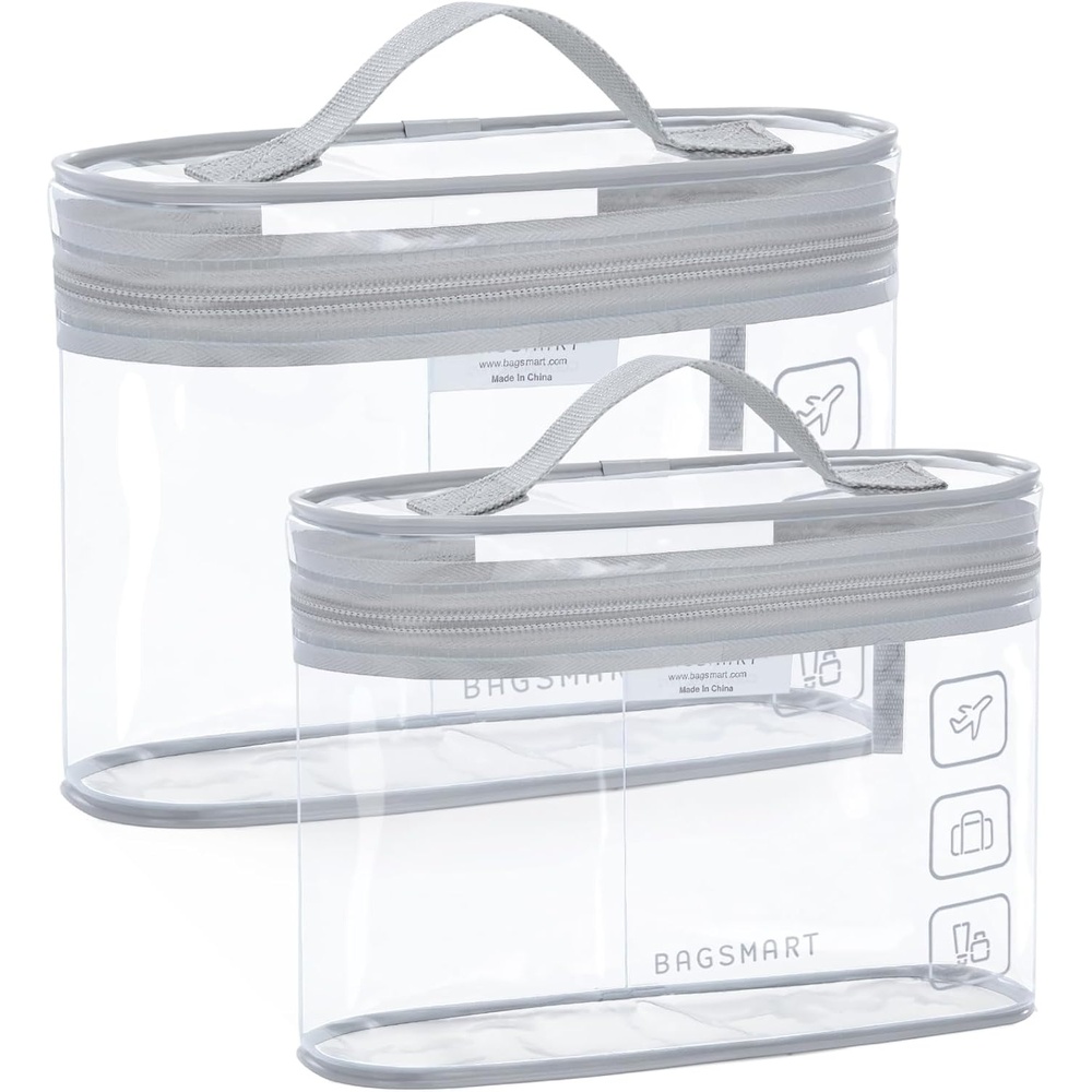 image:imageBAGSMART 18 Pack TSA Approved Travel Bottles for Toiletries Leak Proof Silicone Travel Size Containers Bottles for Shampoo PurpleGray