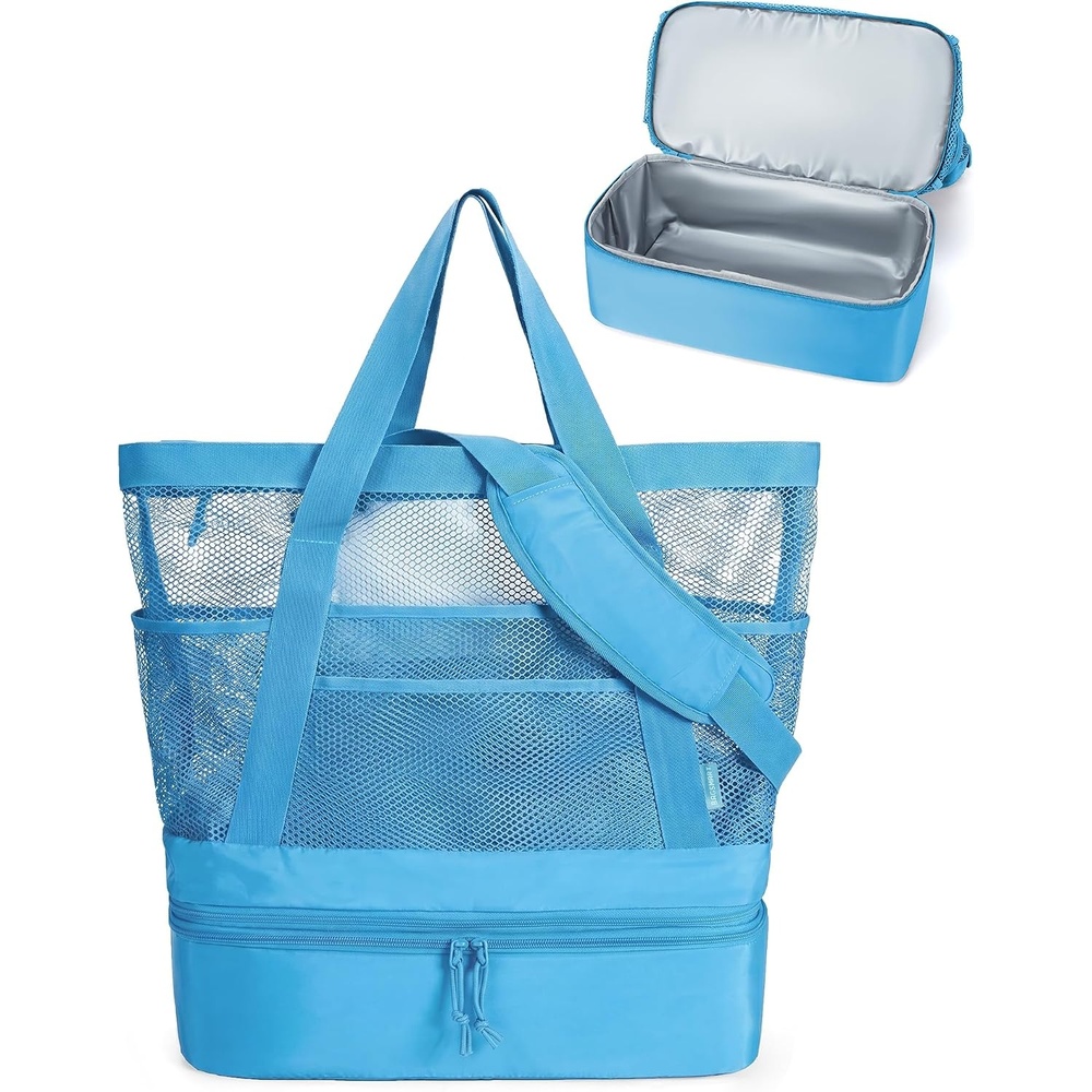 image:imageBAGSMART Beach Bag for Women Large Beach Bag Swim Pool BagBlue