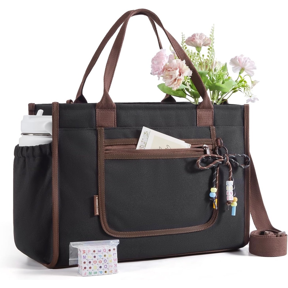 image:imageBAGSMART Personalized DIY Tote Bag for Women 206L24L Shoulder HandbagBlack
